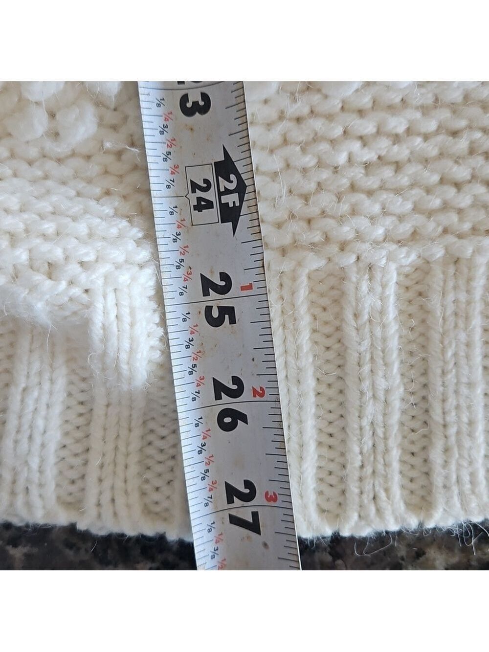 Magaschoni Cream Textured Turtleneck Sweater - Picture 7 of 9
